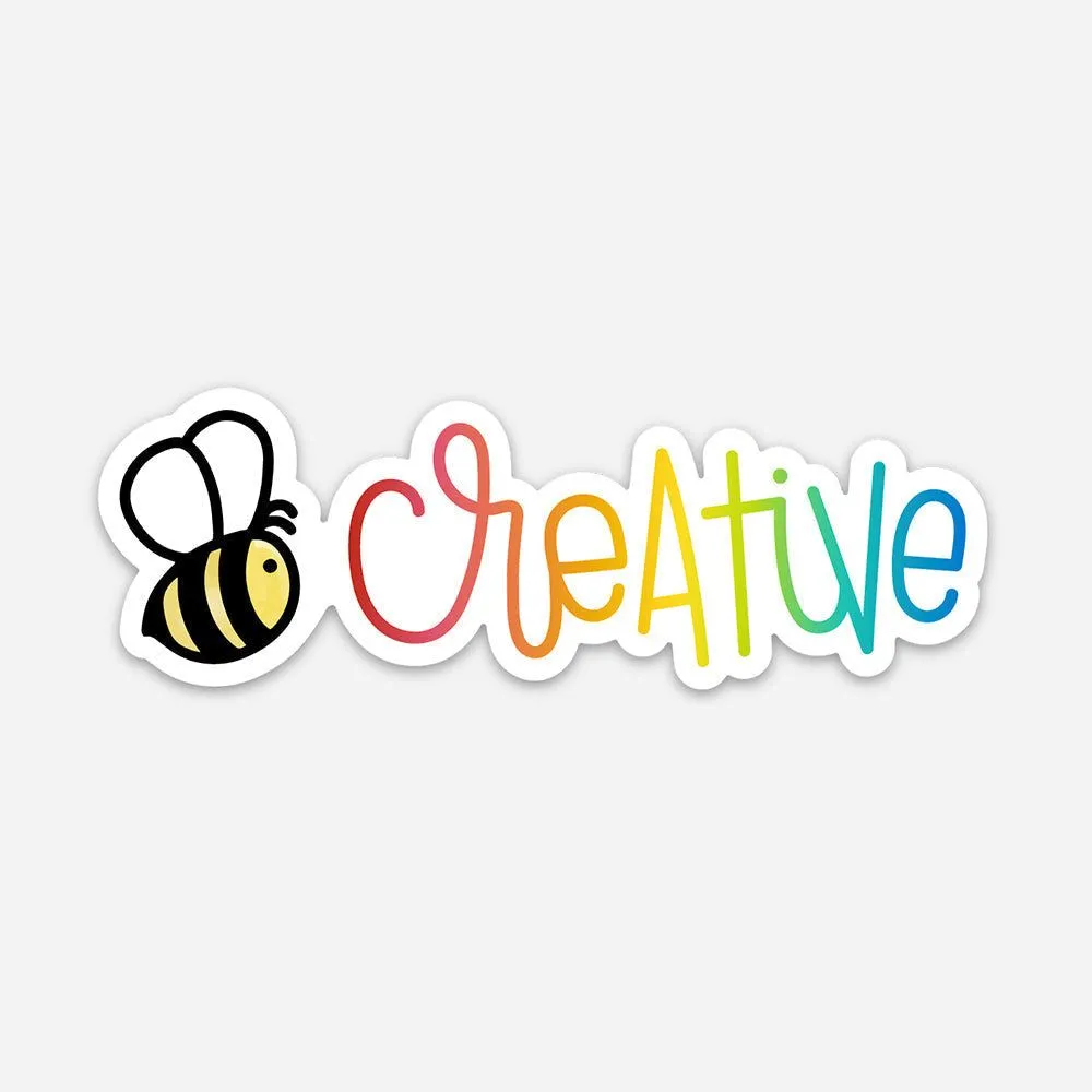 Honey Bee Sticker - Creative Rainbow