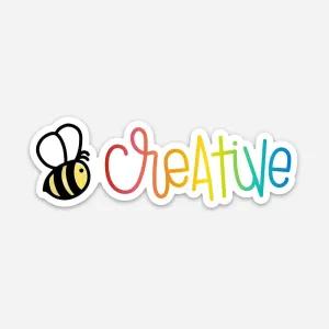 Honey Bee Sticker - Creative Rainbow