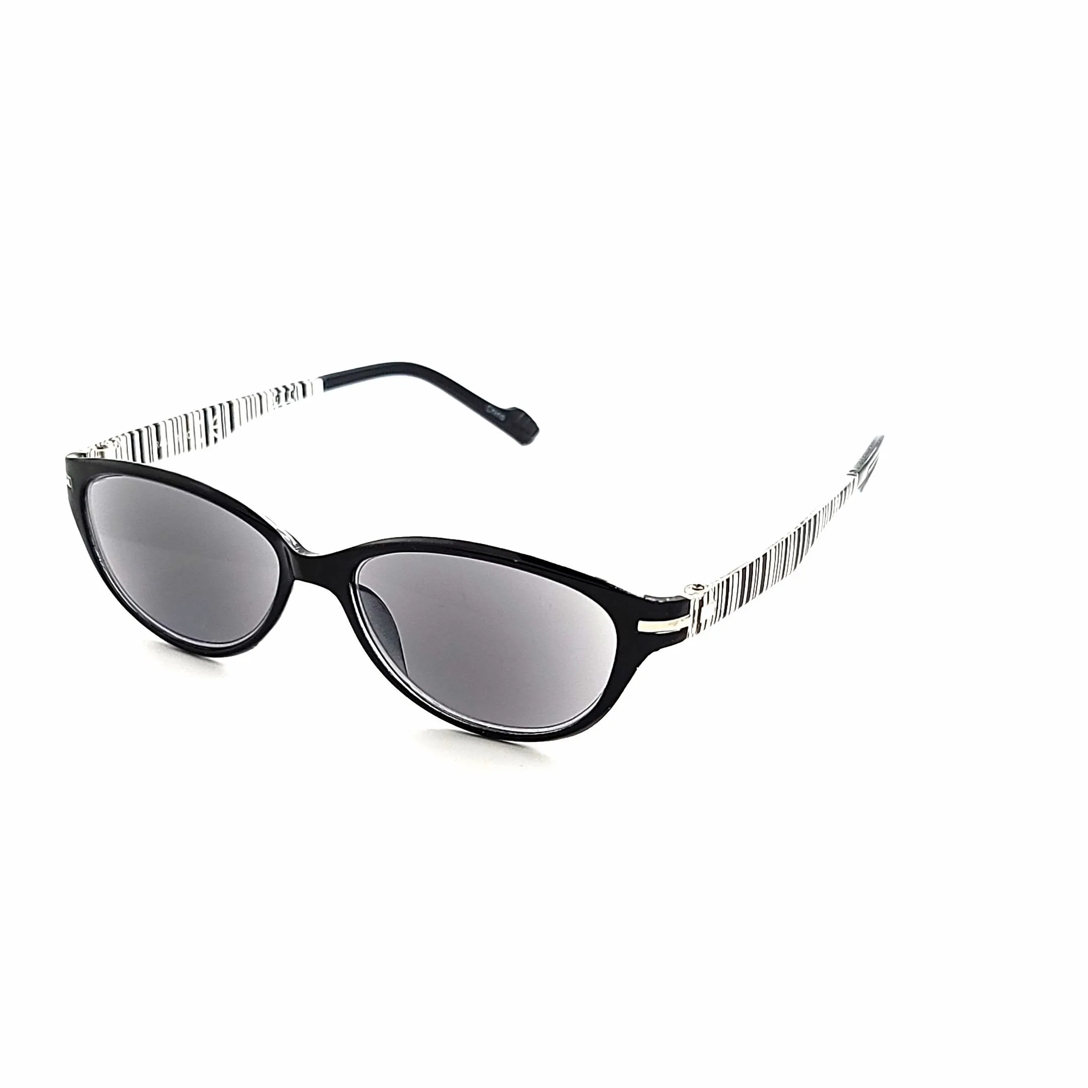 In Cahoots Lightweight Flexible Cateye Reading Sunglasses with Fully Magnified Lenses