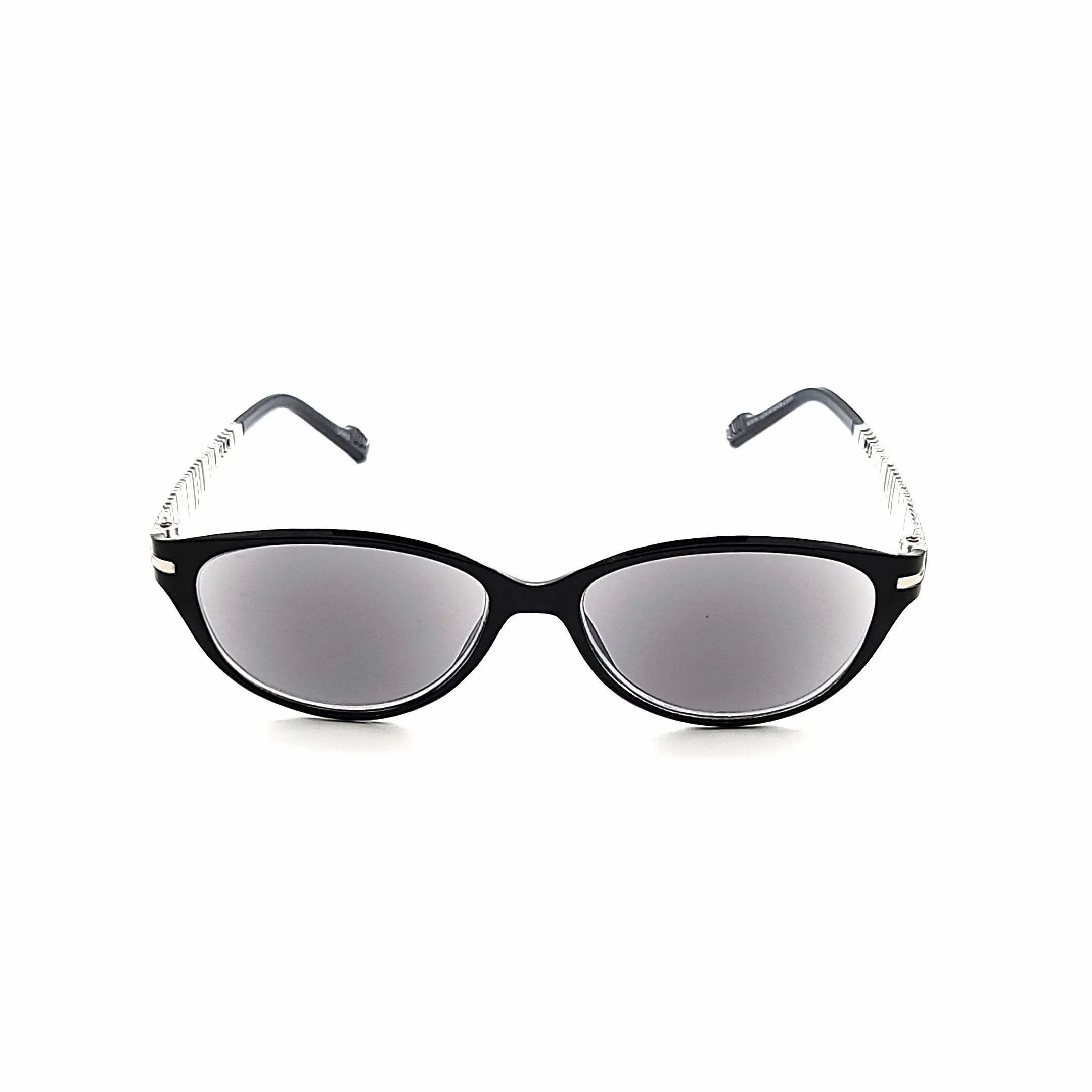 In Cahoots Lightweight Flexible Cateye Reading Sunglasses with Fully Magnified Lenses