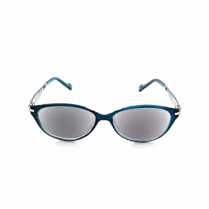 In Cahoots Lightweight Flexible Cateye Reading Sunglasses with Fully Magnified Lenses