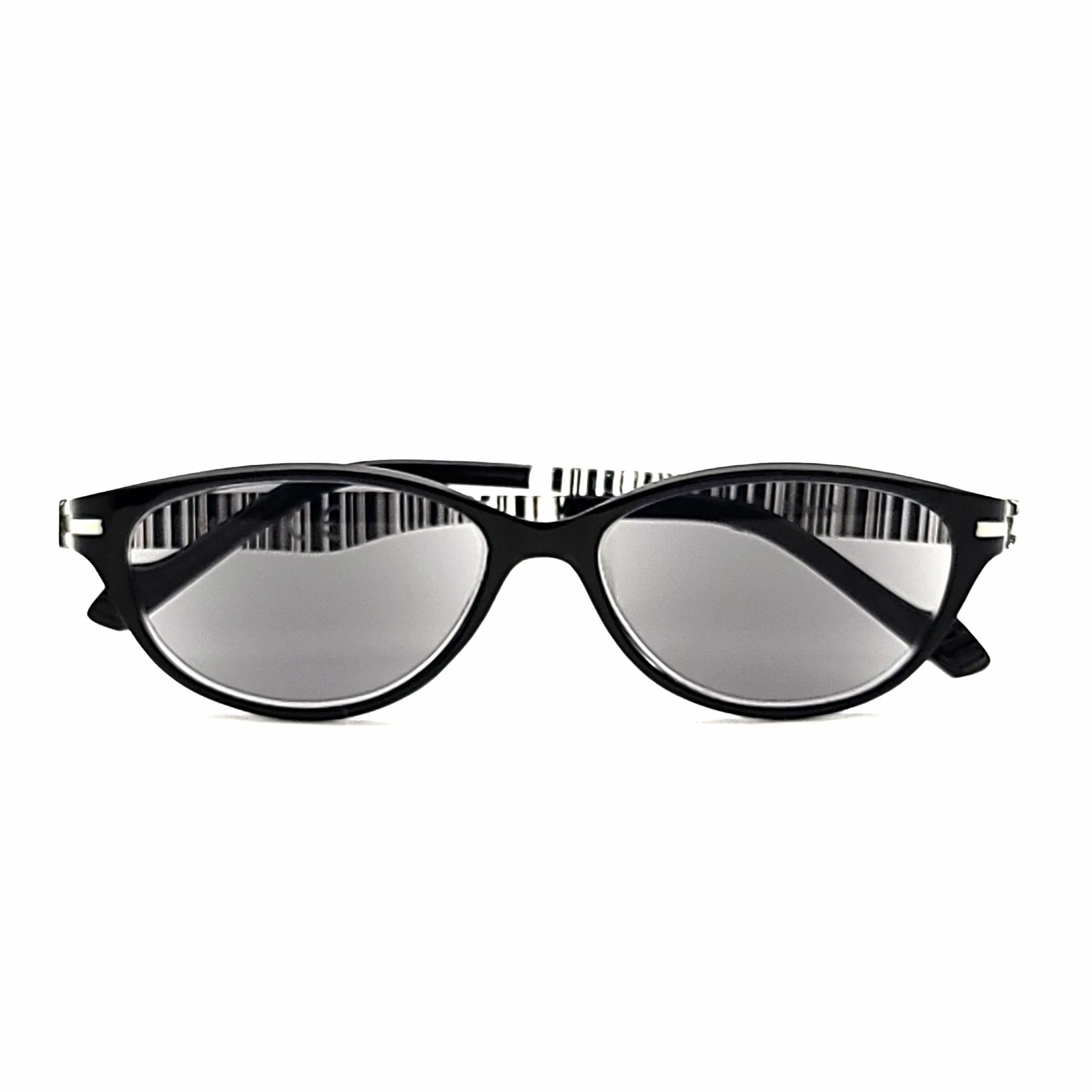 In Cahoots Lightweight Flexible Cateye Reading Sunglasses with Fully Magnified Lenses