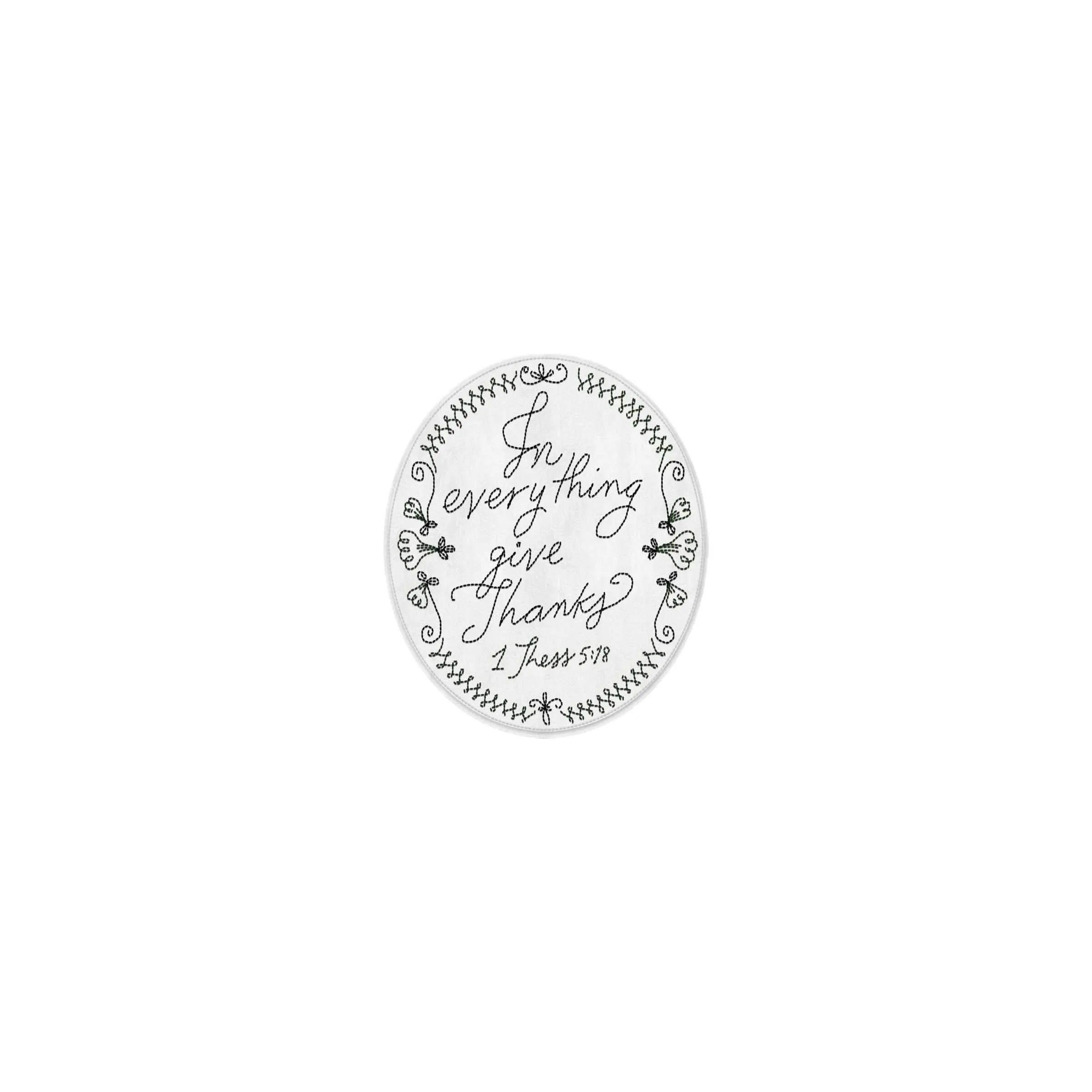 In Everything Give Thanks Artisan Embroidered Pin [CLEARANCE]