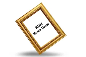 KDM HOME DECOR A4 photo frame 8.2x11.6 Inch with stand Golden Color Bingold pattern Flexible Glass & Synthetic Wood Wall Hanging/Certificate/Document Modern art for Wall Decoration