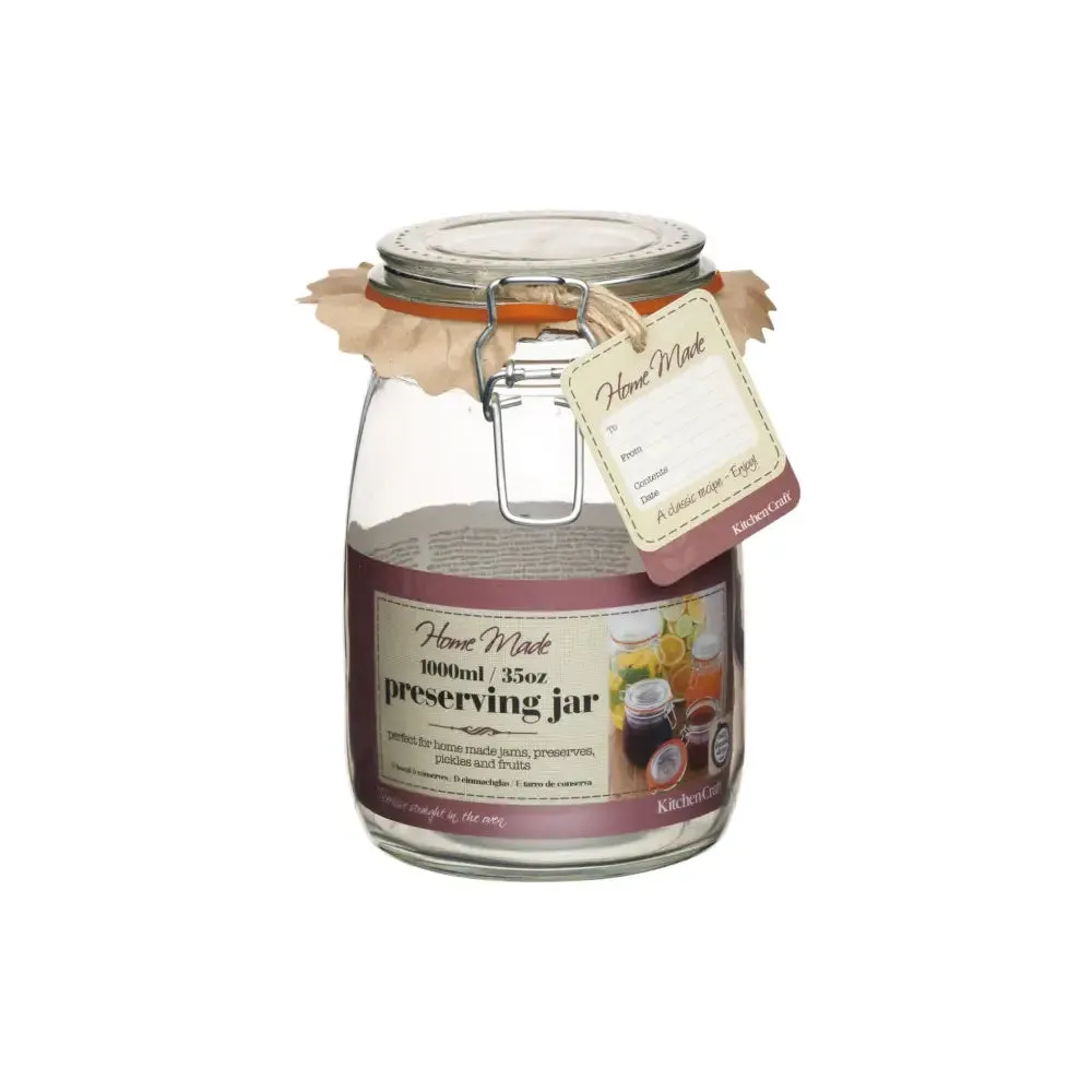 Kitchen Craft Home Made 1L Preserving Jar