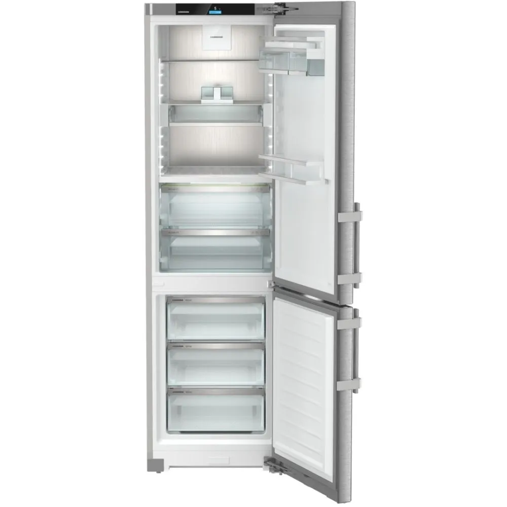 Liebherr CBNsdb 575i No Frost Fridge Freezer, 70/30, Silver, B Rated