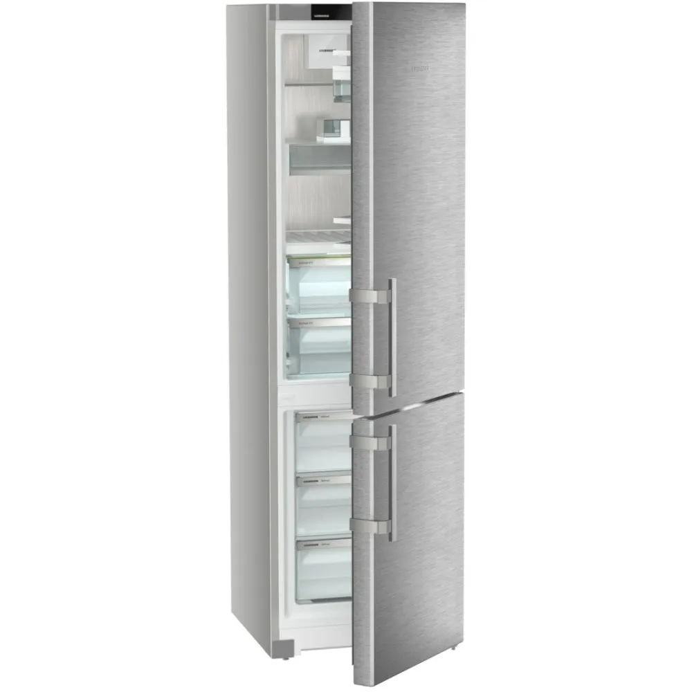 Liebherr CBNsdb 575i No Frost Fridge Freezer, 70/30, Silver, B Rated