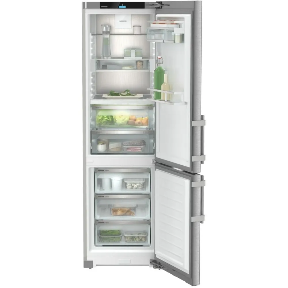 Liebherr CBNsdb 575i No Frost Fridge Freezer, 70/30, Silver, B Rated