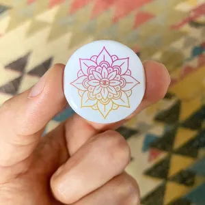 Lotus Mandala | x4 Pin Button Set