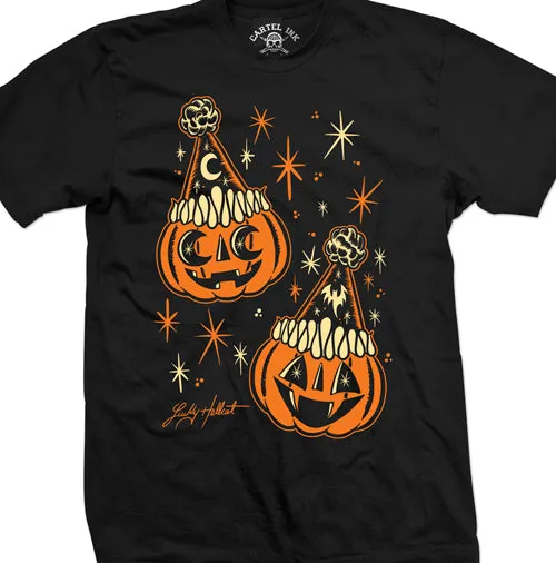 Lucky Hellcat Party Pumpkins Unisex T-Shirt