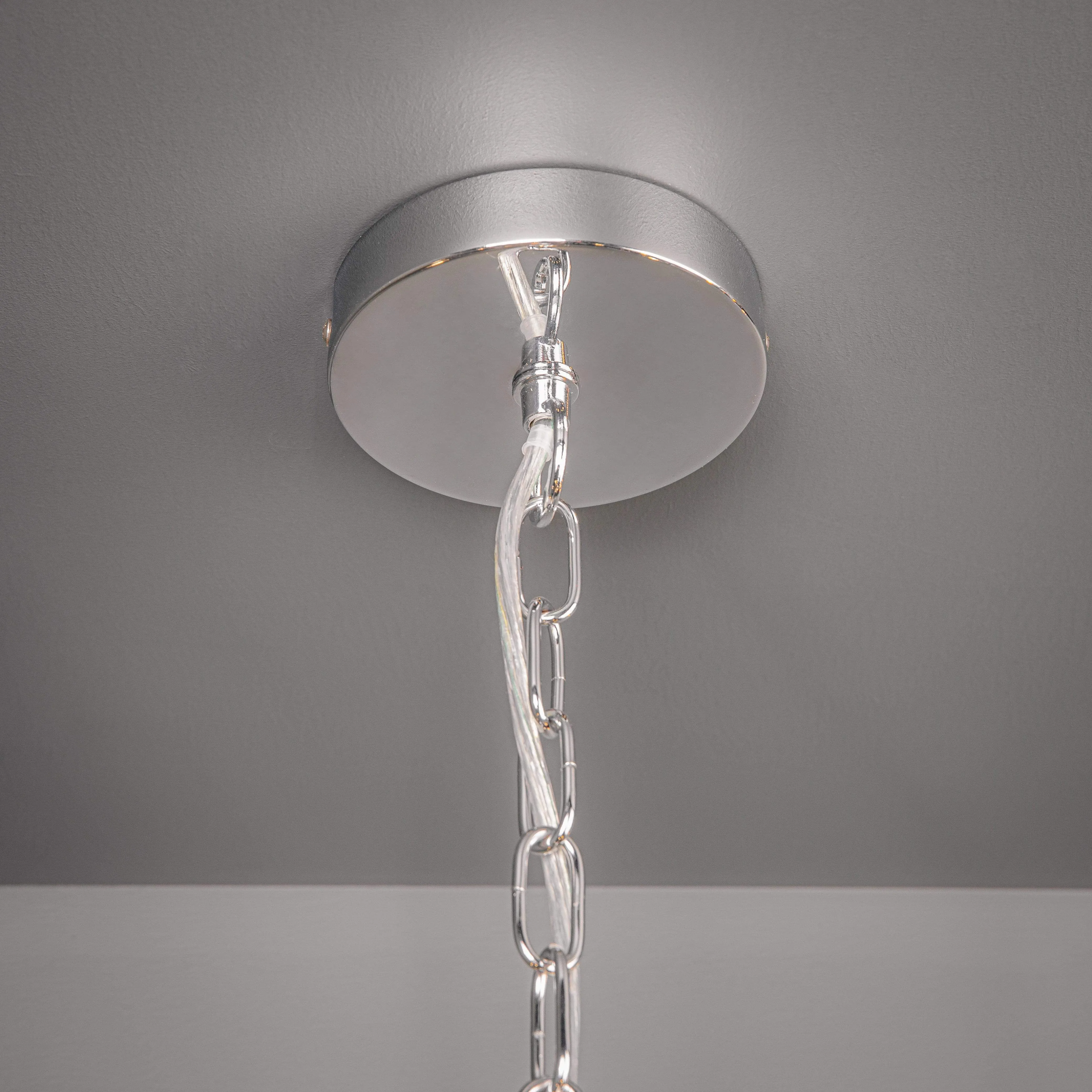 Madrid 8 Light Polished Chrome & Crystal Pendant Ceiling Light