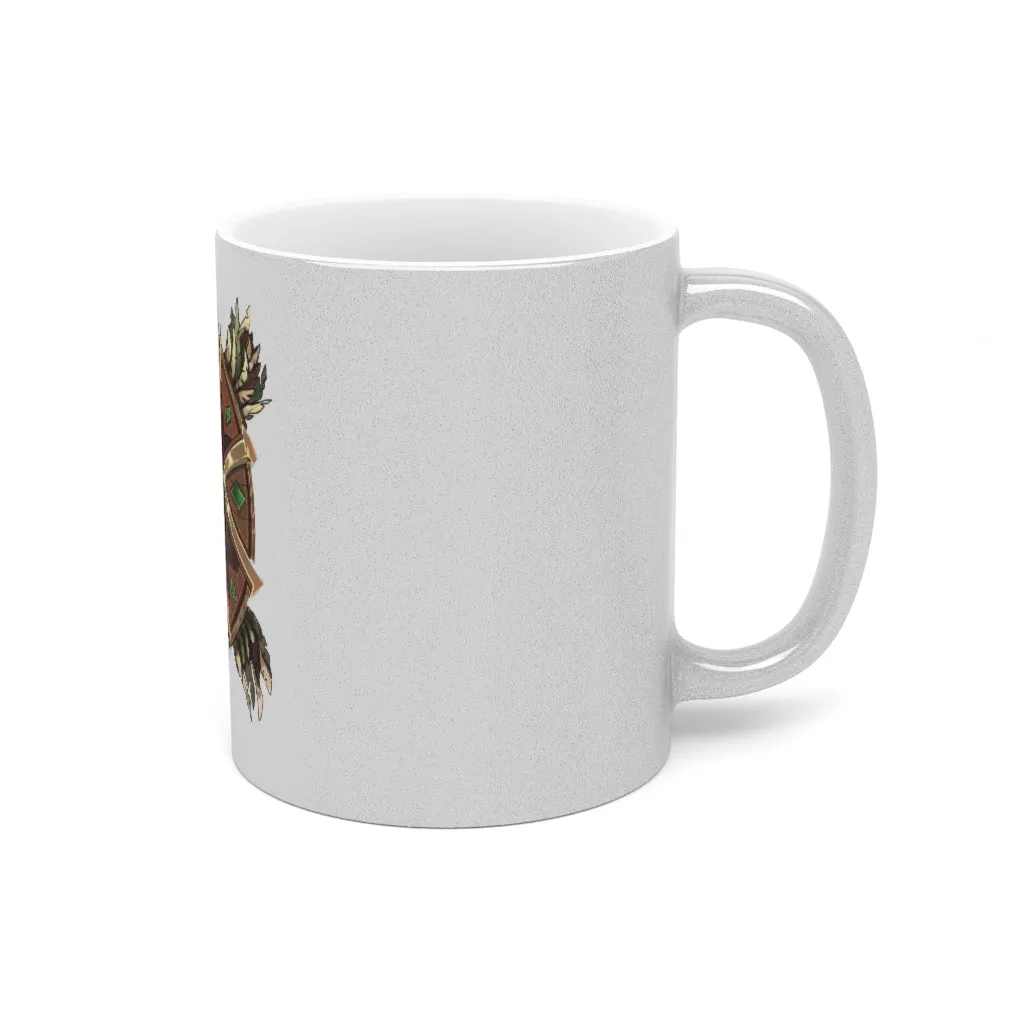 Magic Counter Shield Metallic Mug (Silver / Gold)