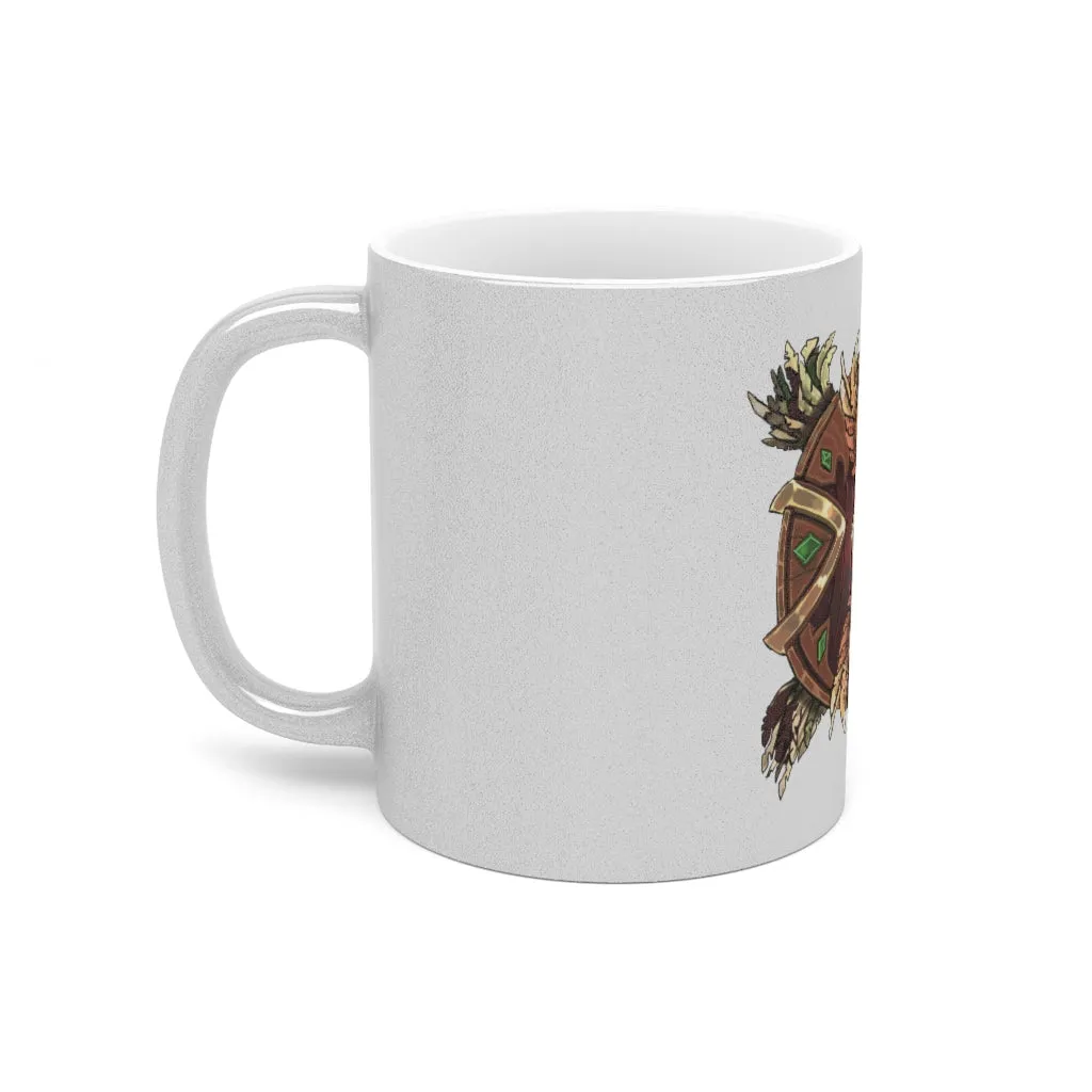 Magic Counter Shield Metallic Mug (Silver / Gold)