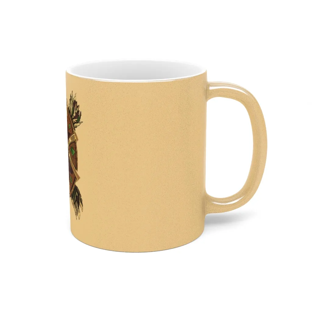 Magic Counter Shield Metallic Mug (Silver / Gold)