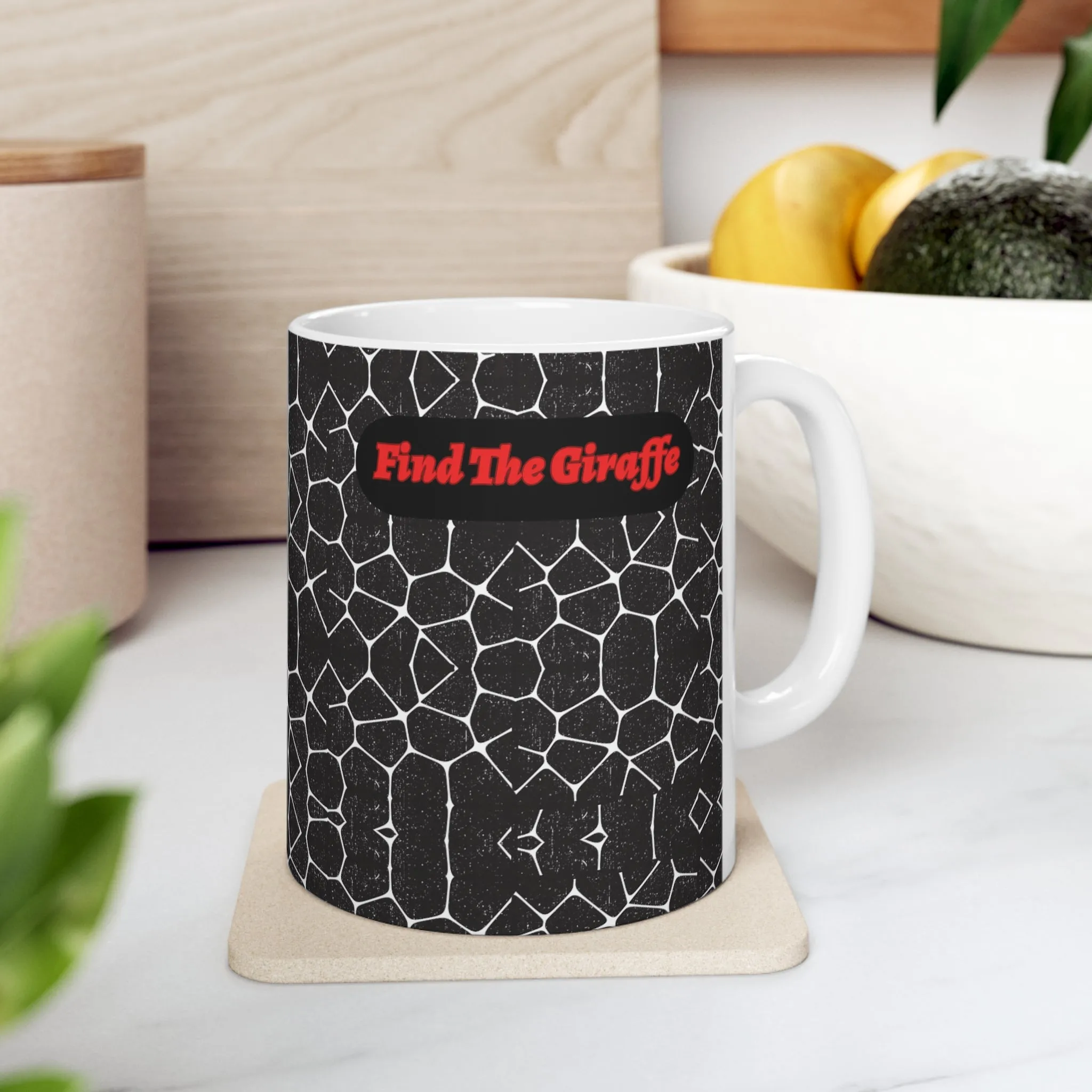 Magic Eye: Find The Giraffe Mug. Fun Mug, Giraffe Mug, Magic Mug, Puzzle Mug, ADHD, Coffee Mug, Birthday Gift, Gift For Him, Gift For Her