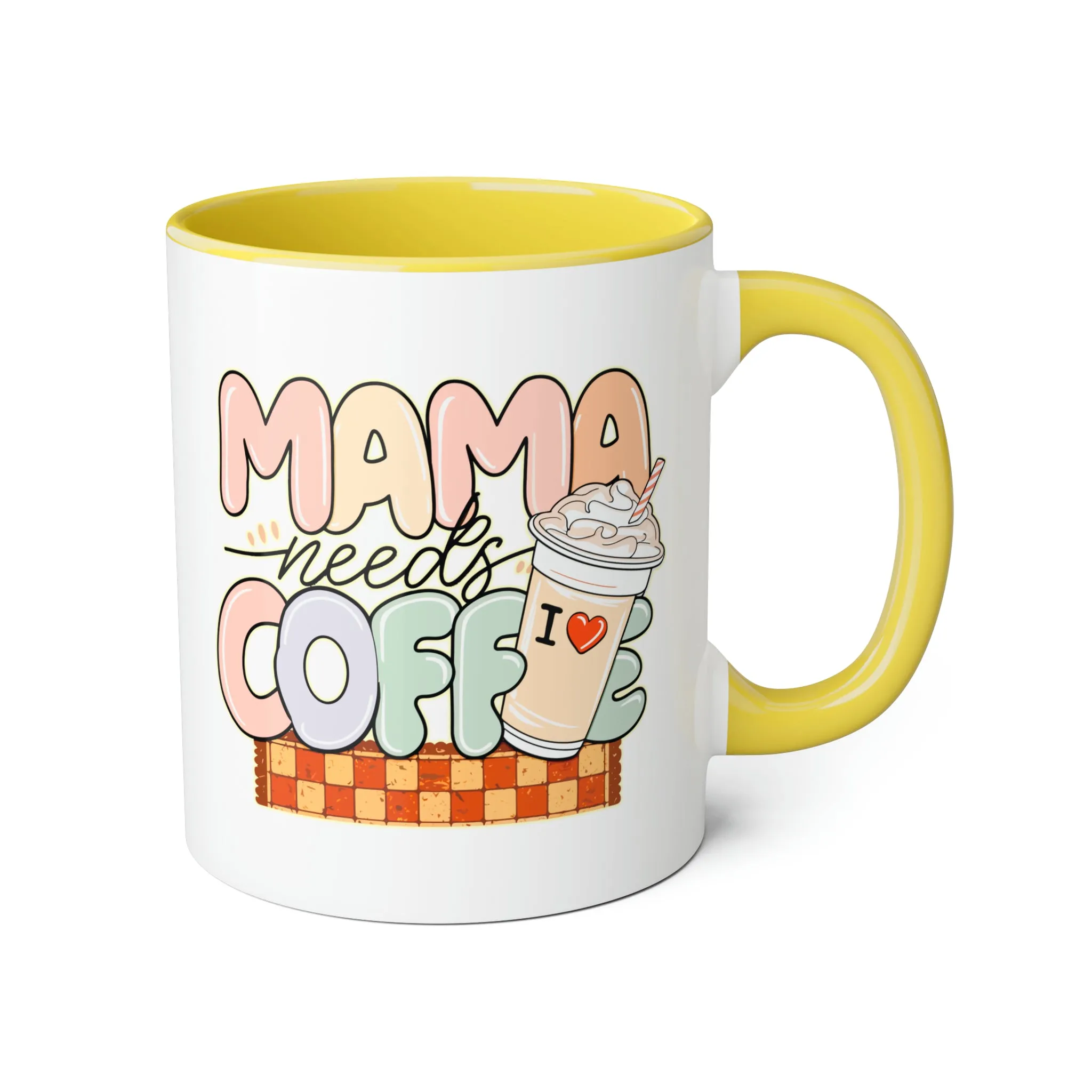 Mama Needs Coffee Accent Mugs, 11oz