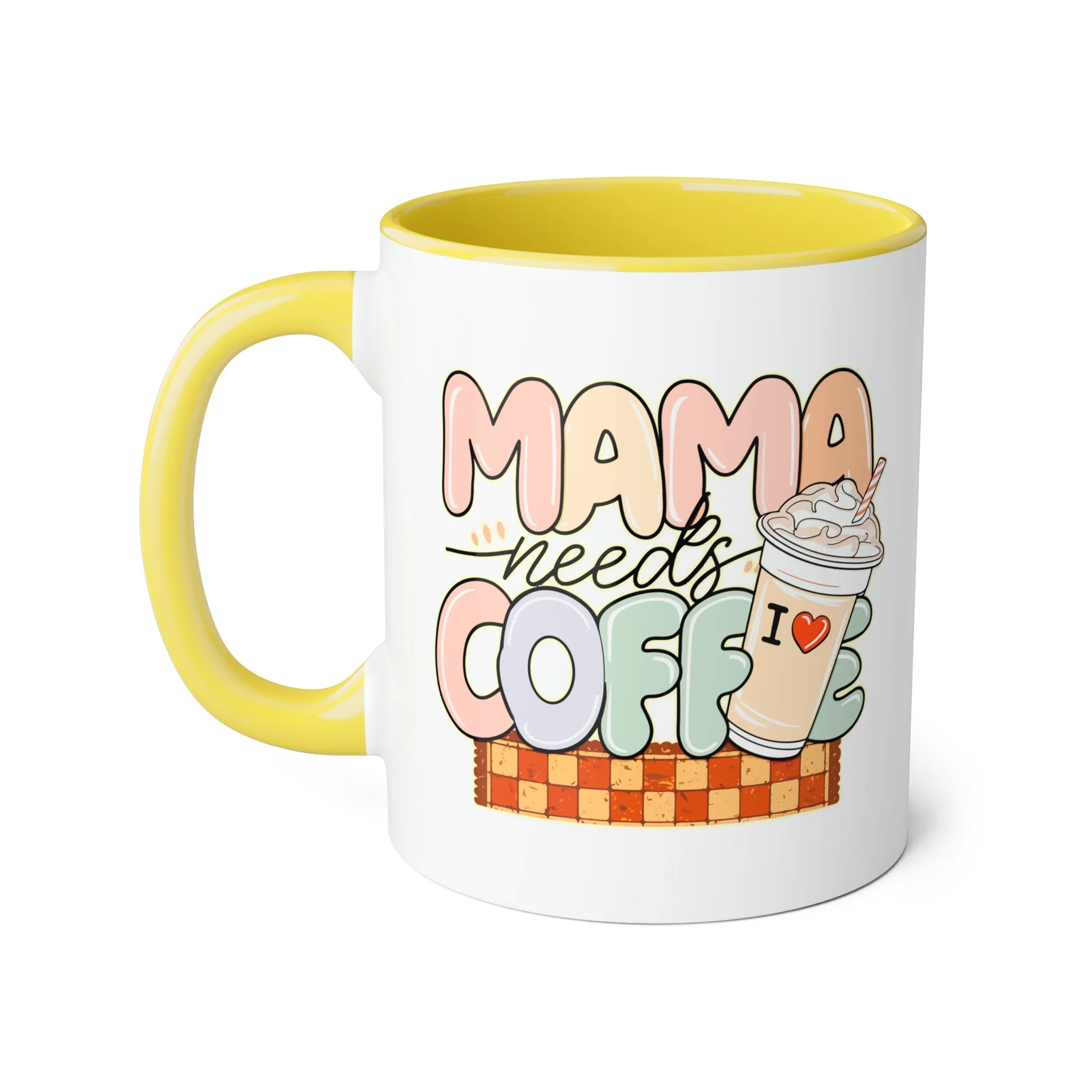 Mama Needs Coffee Accent Mugs, 11oz