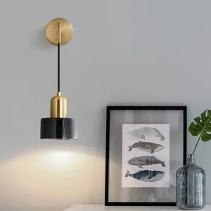 Marble LED Wall Light - Simplicity in Drum Shape