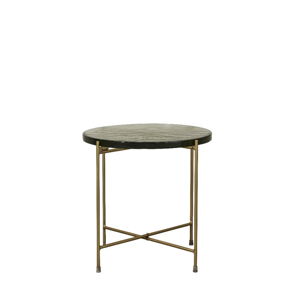 Marla side table 45x45 cm. smoke