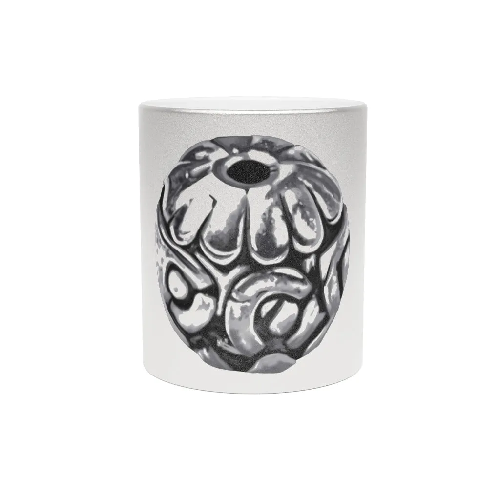 Metal Piece Metallic Mug (Silver / Gold)