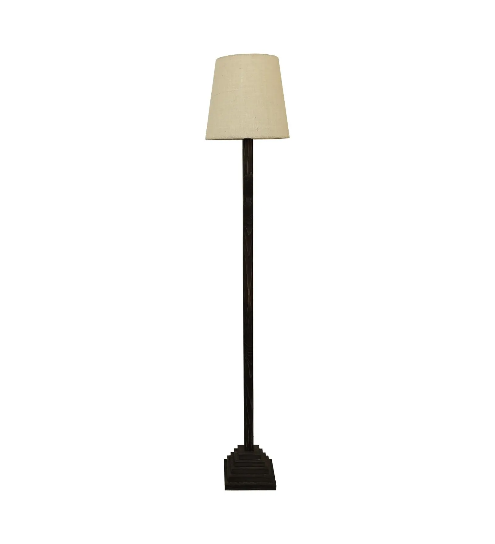 Modern Pinewood Babel Floor Lamp – Elegant Conical Design