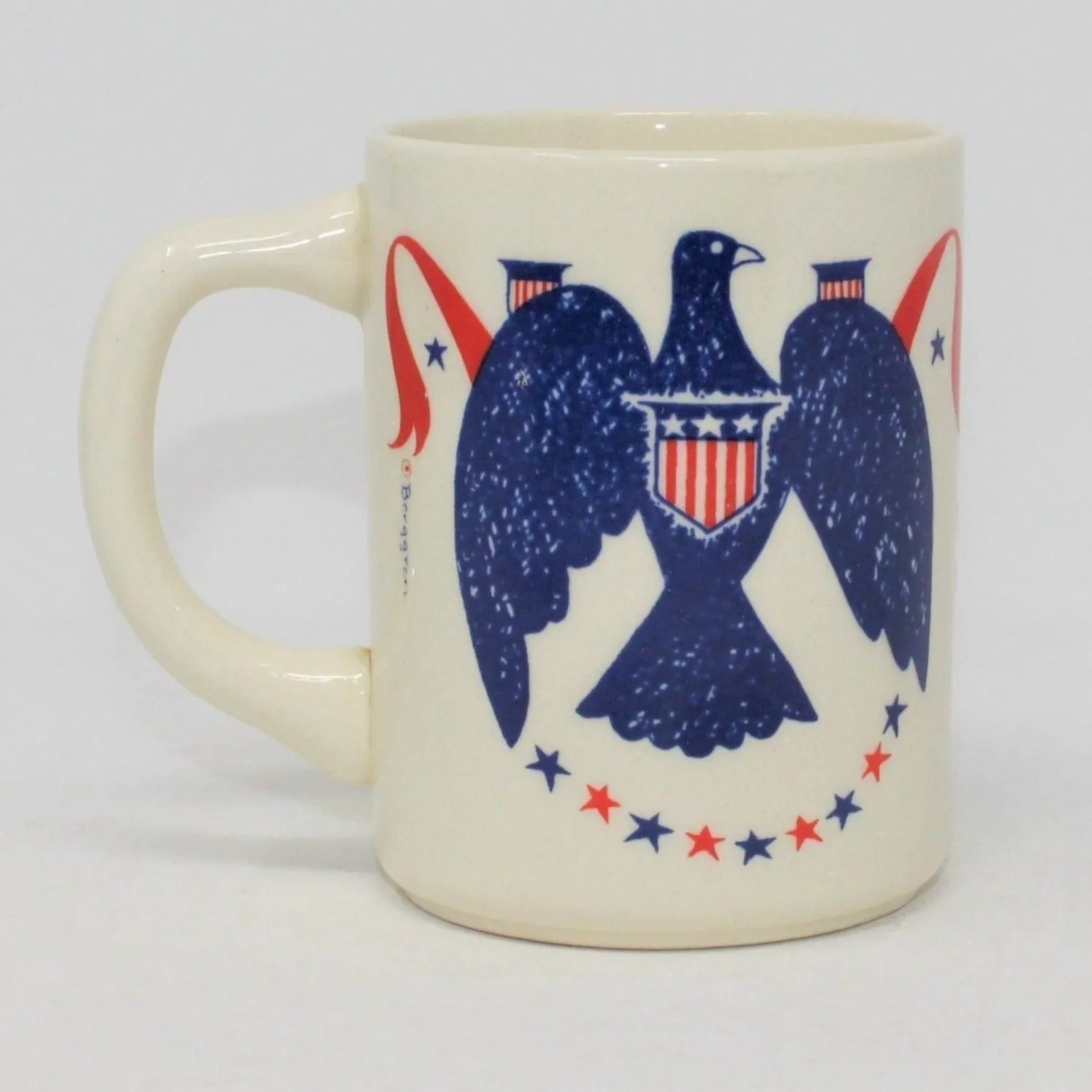 Mug, Berggren Trayner, Bicentennial Blue Eagle, 1976, Vintage, USA