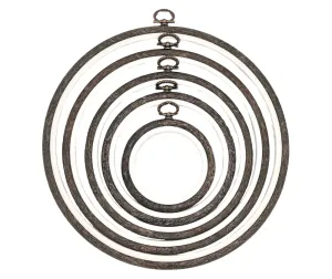 Nurge Flexi Round Embroidery Hoop - Various Sizes