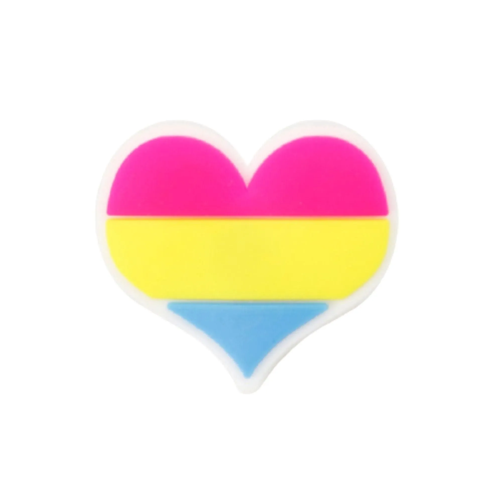 Pansexual Flag Heart Silicone Pins