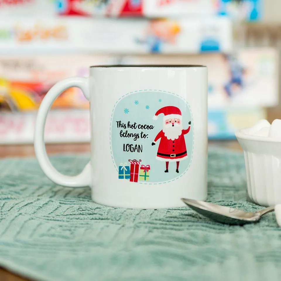 Personalized Kids Santa Hot Chocolate Mug