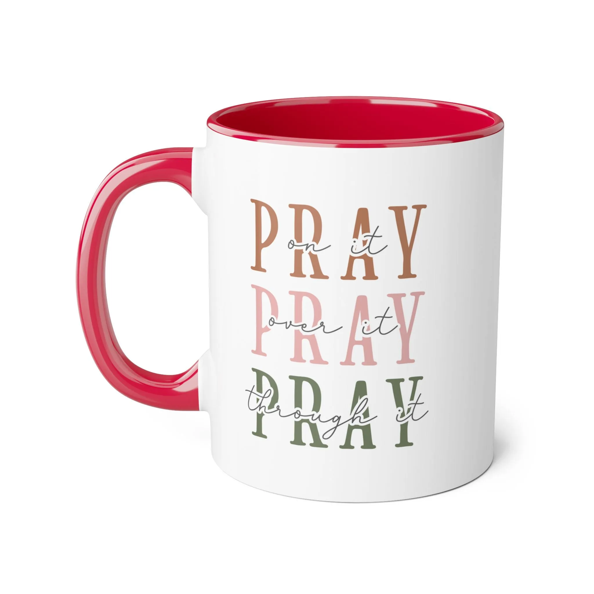 Pray Accent Mugs, 11oz