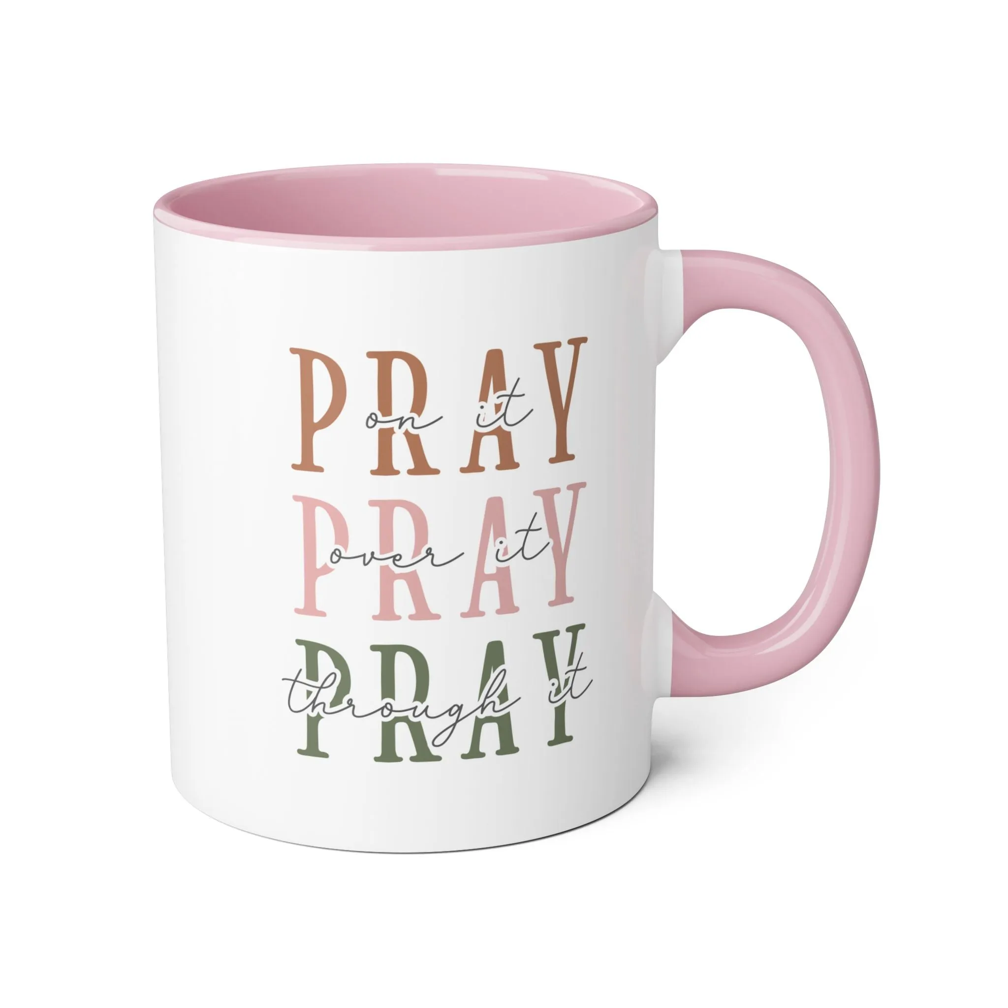 Pray Accent Mugs, 11oz