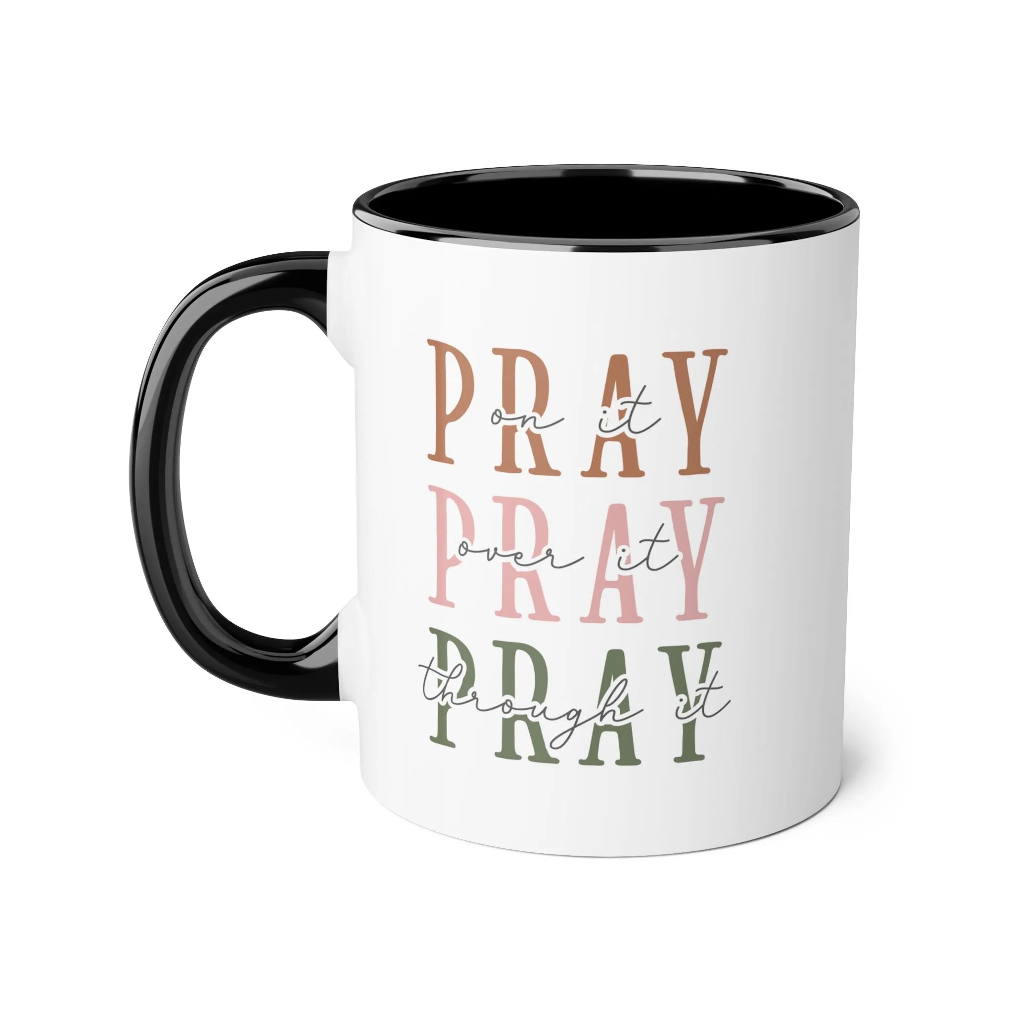 Pray Accent Mugs, 11oz