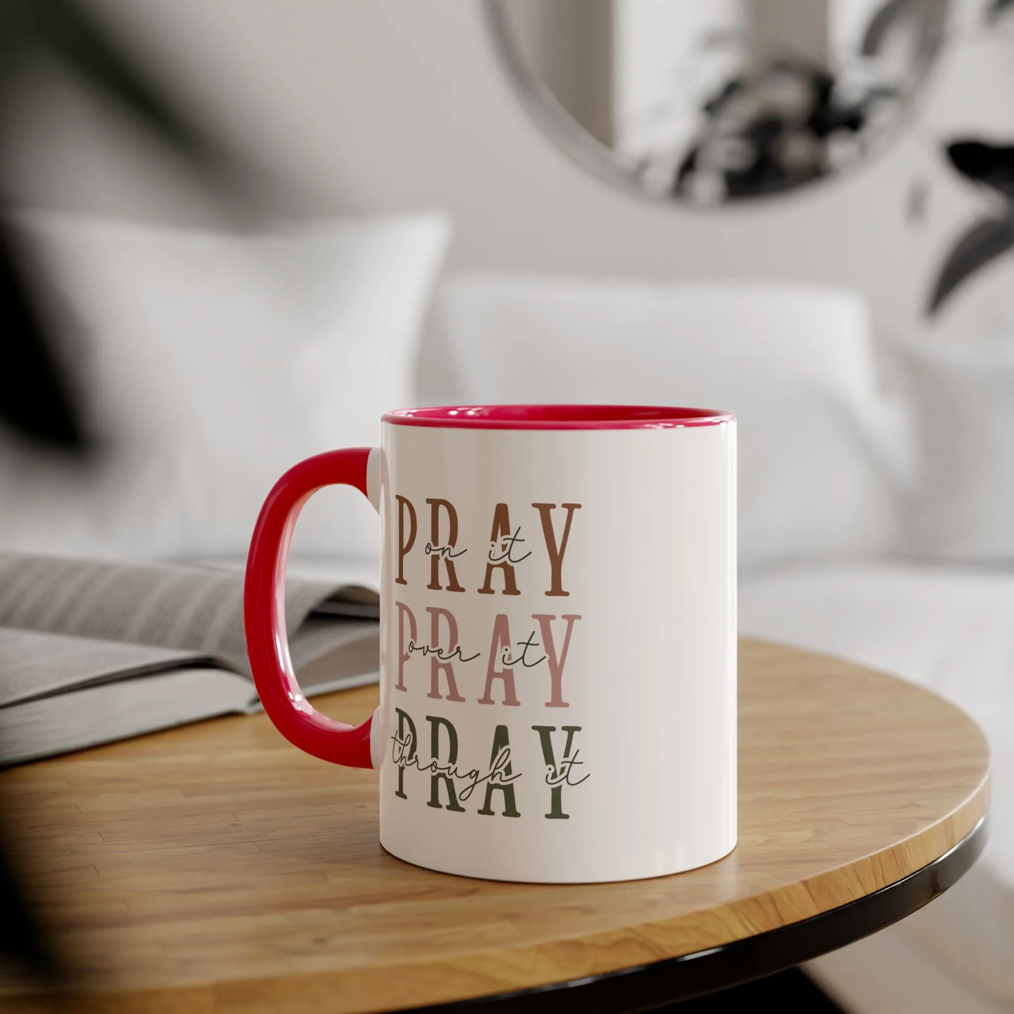 Pray Accent Mugs, 11oz