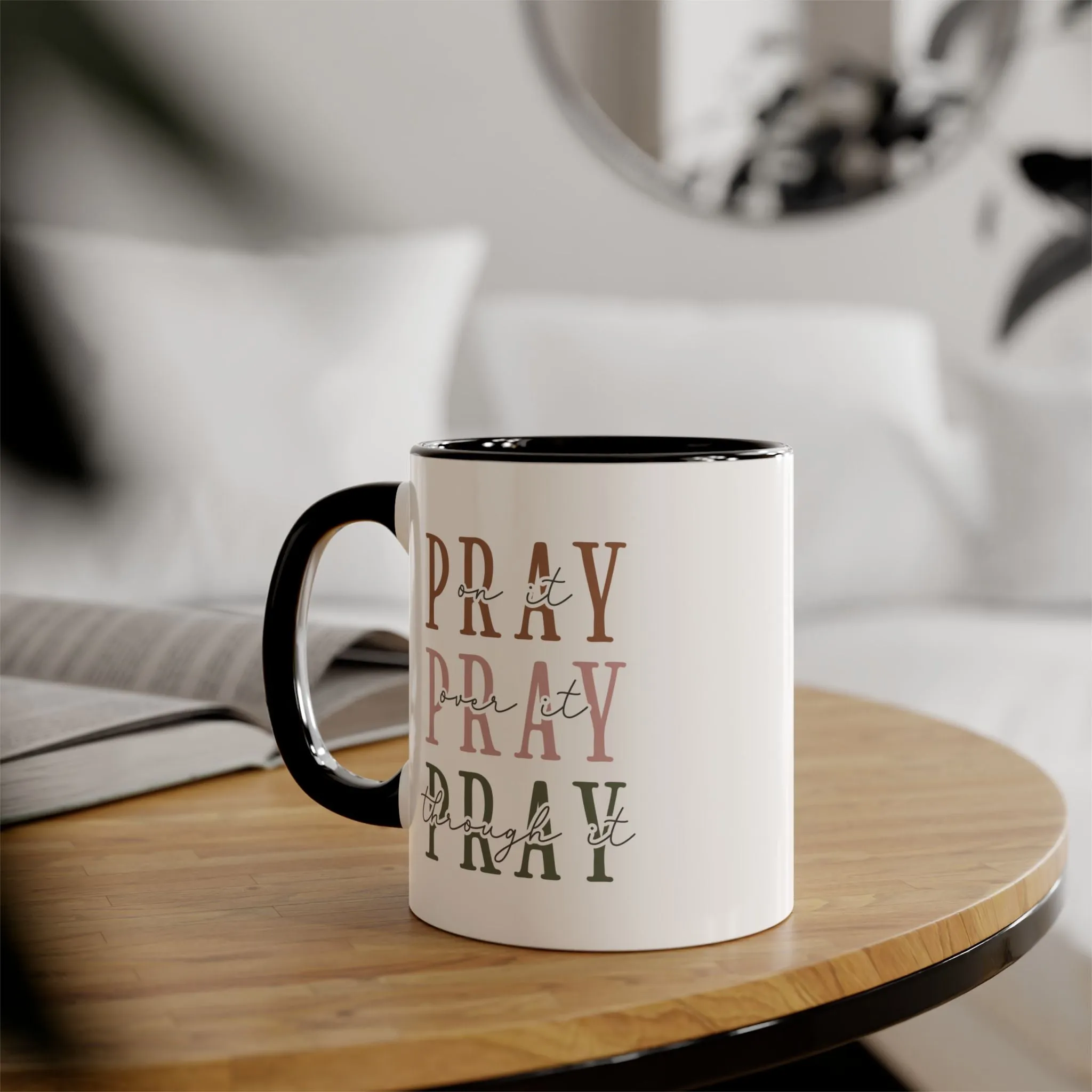 Pray Accent Mugs, 11oz