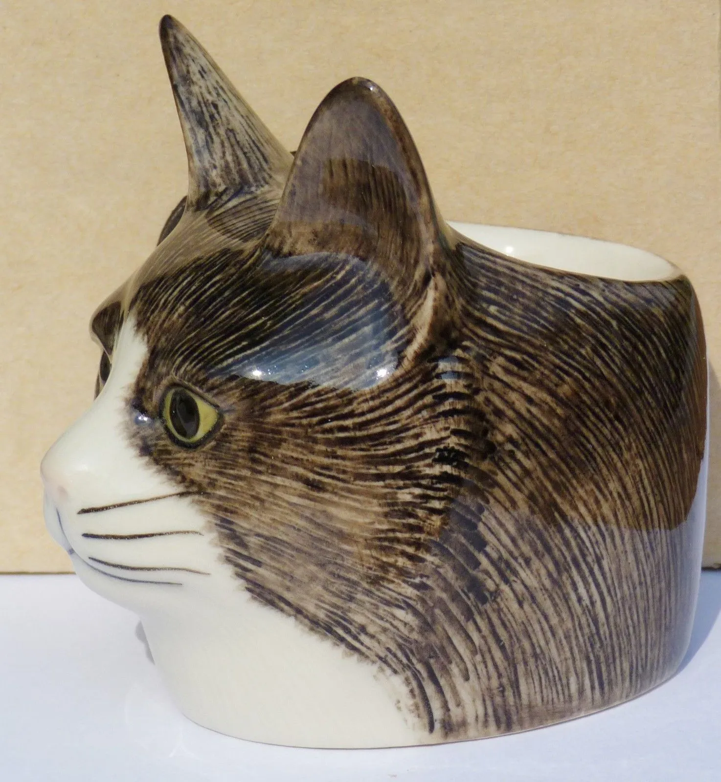 Quail Ceramics: Face Egg Cup: Cat - Oliver