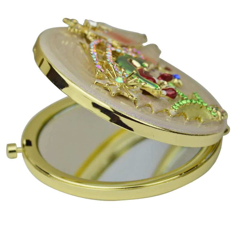 "AS IS" Polar Bear Express Mirror Compact (Goldtone)