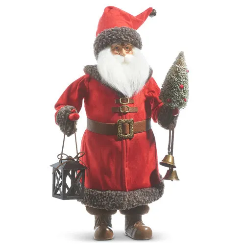 Raz Imports 2023 Sleigh Bells 18" Santa - Polyester