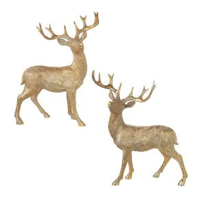 Raz Imports Home for The Holidays 19.5" Deer, Assortment of 2