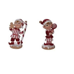 Regency International 8" Resin Candy Pixie Elves, Set Of 2, Assortment