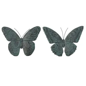 Regency Resin 'Wood' Butterfly 7.5", Set Of 2, Assortment