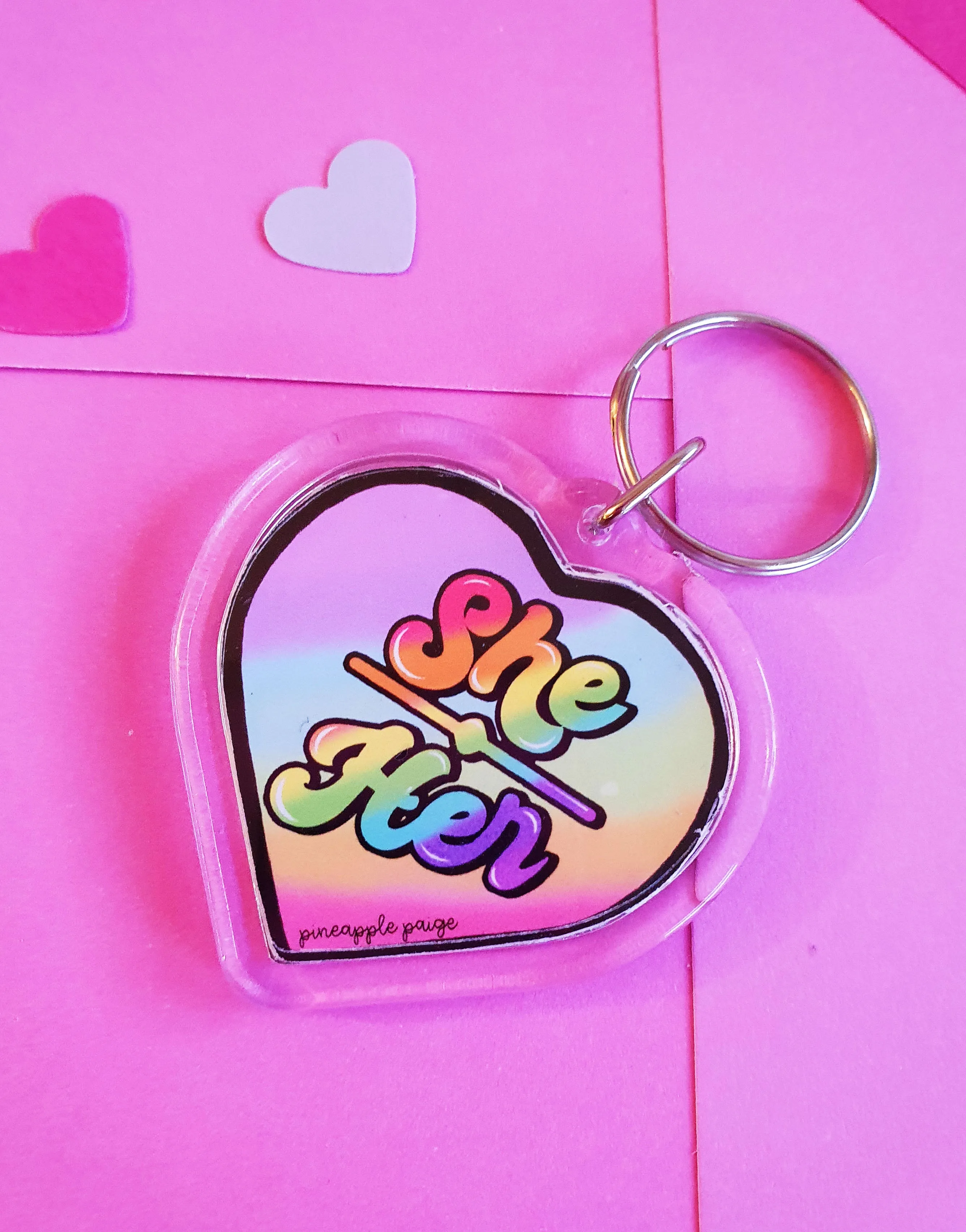 She / Her Keychain