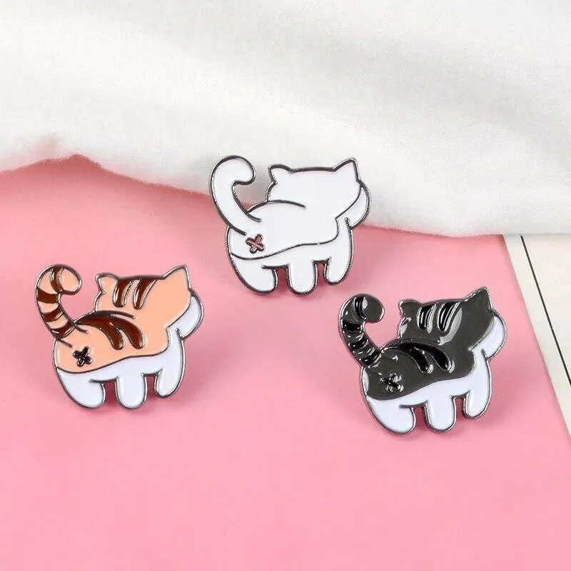 So Kawaii! Shake Your Behind Cat Pins