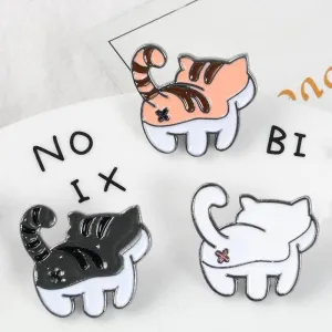 So Kawaii! Shake Your Behind Cat Pins