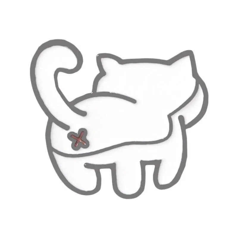 So Kawaii! Shake Your Behind Cat Pins