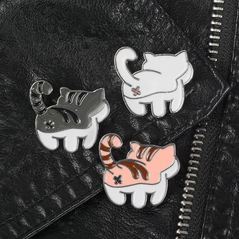 So Kawaii! Shake Your Behind Cat Pins