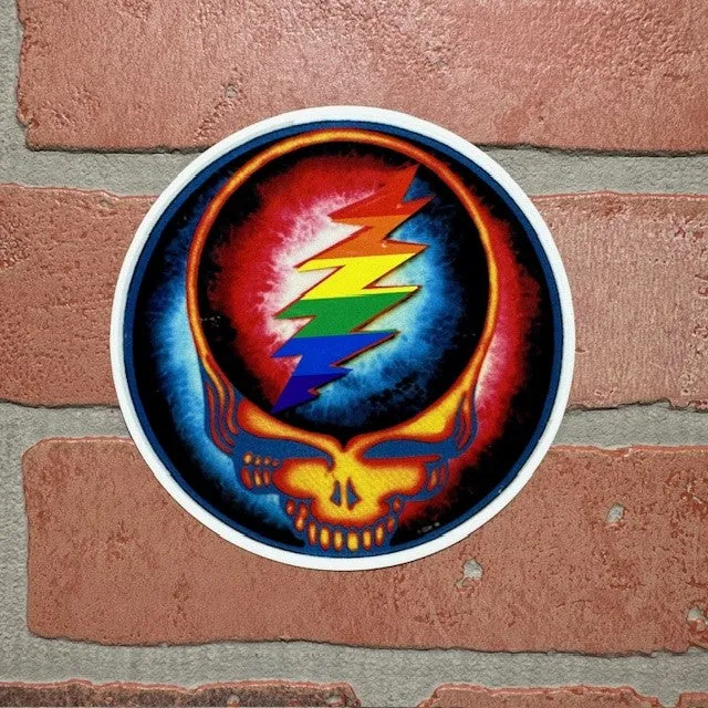 Sticker - Grateful Dead Steal Your Face -  Rainbow