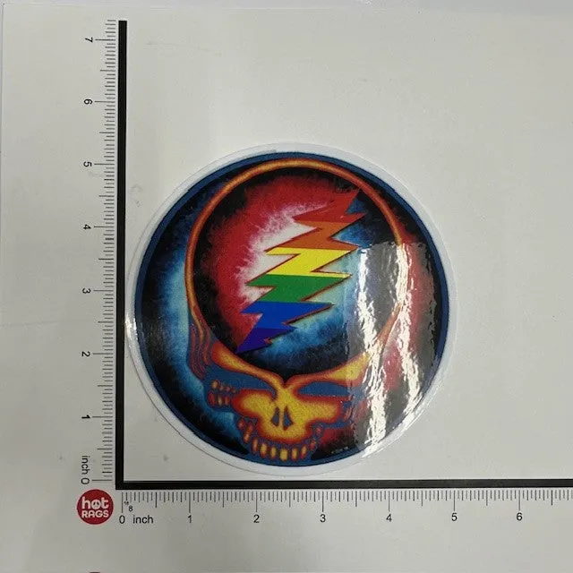 Sticker - Grateful Dead Steal Your Face -  Rainbow