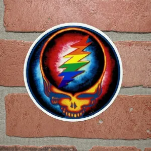 Sticker - Grateful Dead Steal Your Face -  Rainbow