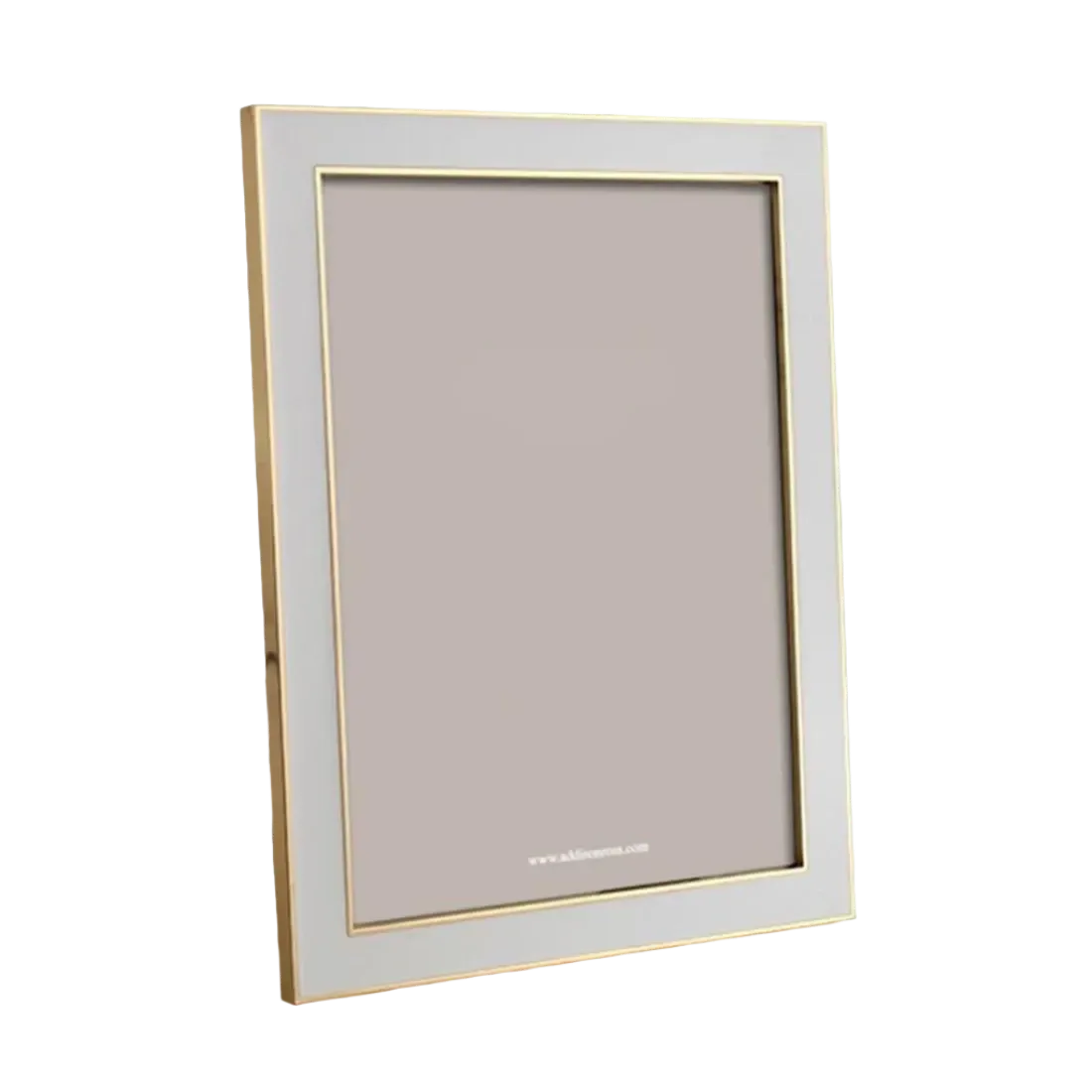 Stone Grey and Gold Frame