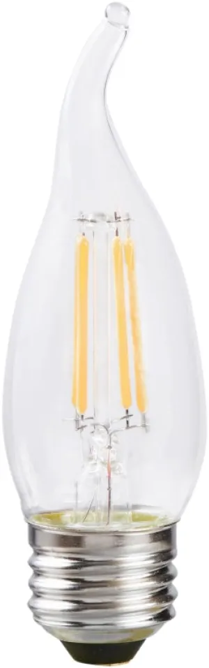 Sylvania 40758 Natural LED Bulb, Decorative, B10 Bent Tip Lamp, 60 W Equivalent, E26 Lamp Base, Dimmable, Clear :CD 2: QUANTITY: 1